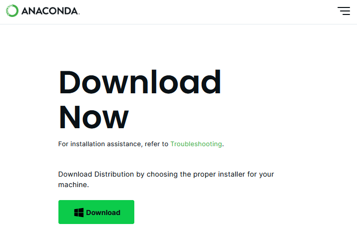 Anaconda download screenshot