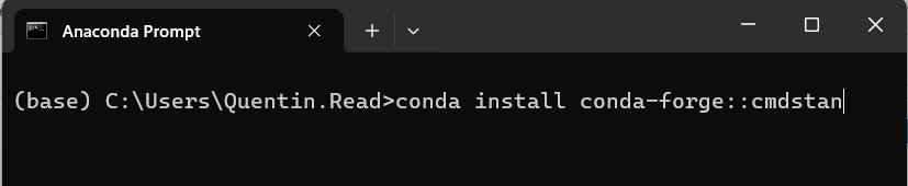 Anaconda Prompt screenshot