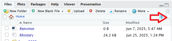 Go to directory button